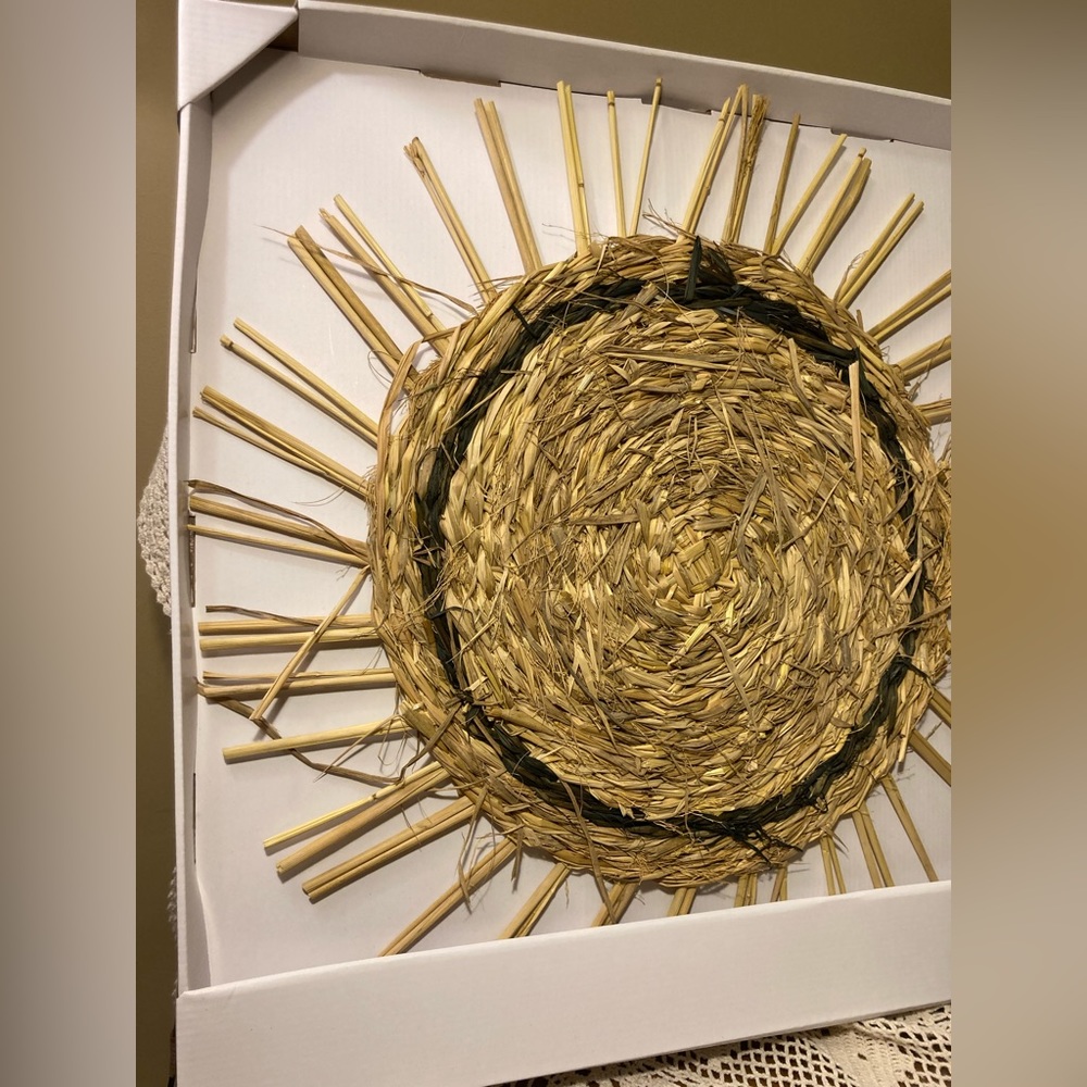 Straw Sun Natural Wall Hanging - Art Gallery Wall Decor - Target Threshold - Picture 3 of 16